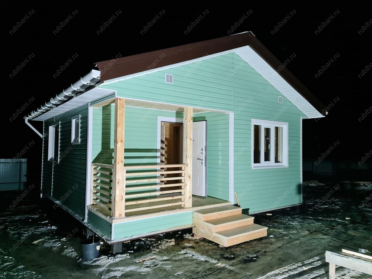 Баня из бруса 6х8 Проект Б-81 — фото 1 Баня из бруса 6х8 Проект Б-81 — фото 1