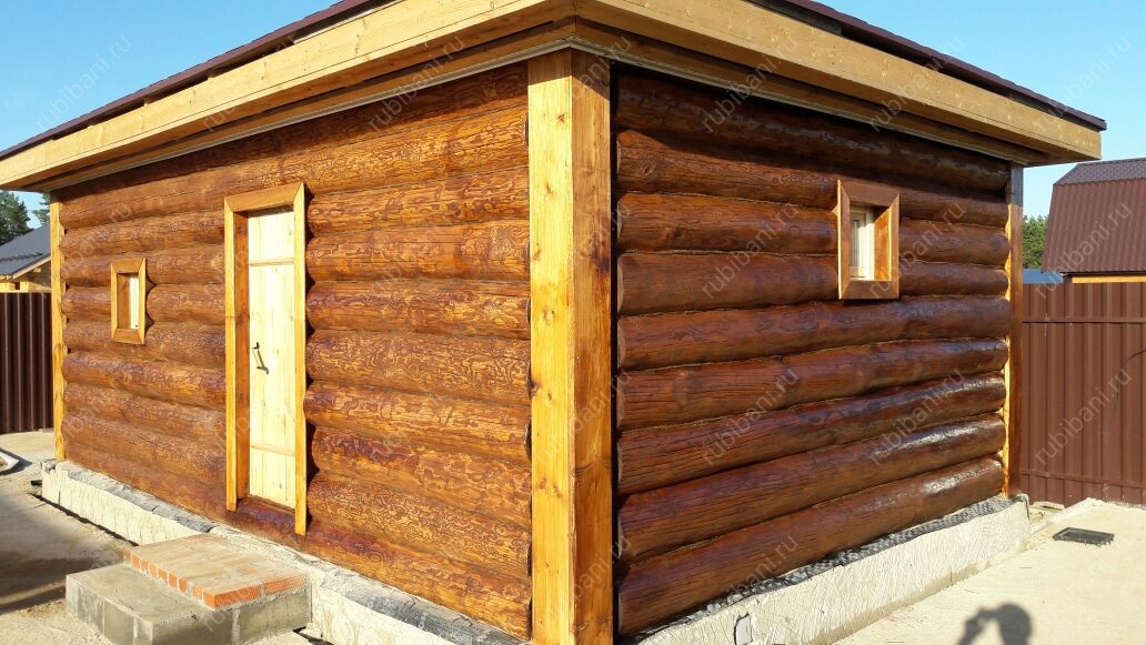 Баня 6 на 6, сруб в лапу — фото 2 Баня 6 на 6, сруб в лапу — фото 2