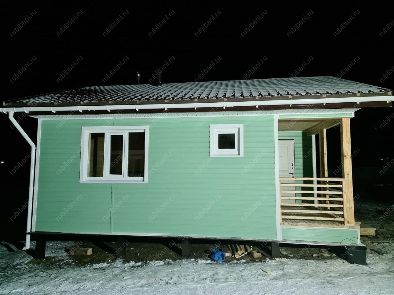 Баня из бруса 6х8 Проект Б-81 — фото 2 Баня из бруса 6х8 Проект Б-81 — фото 2