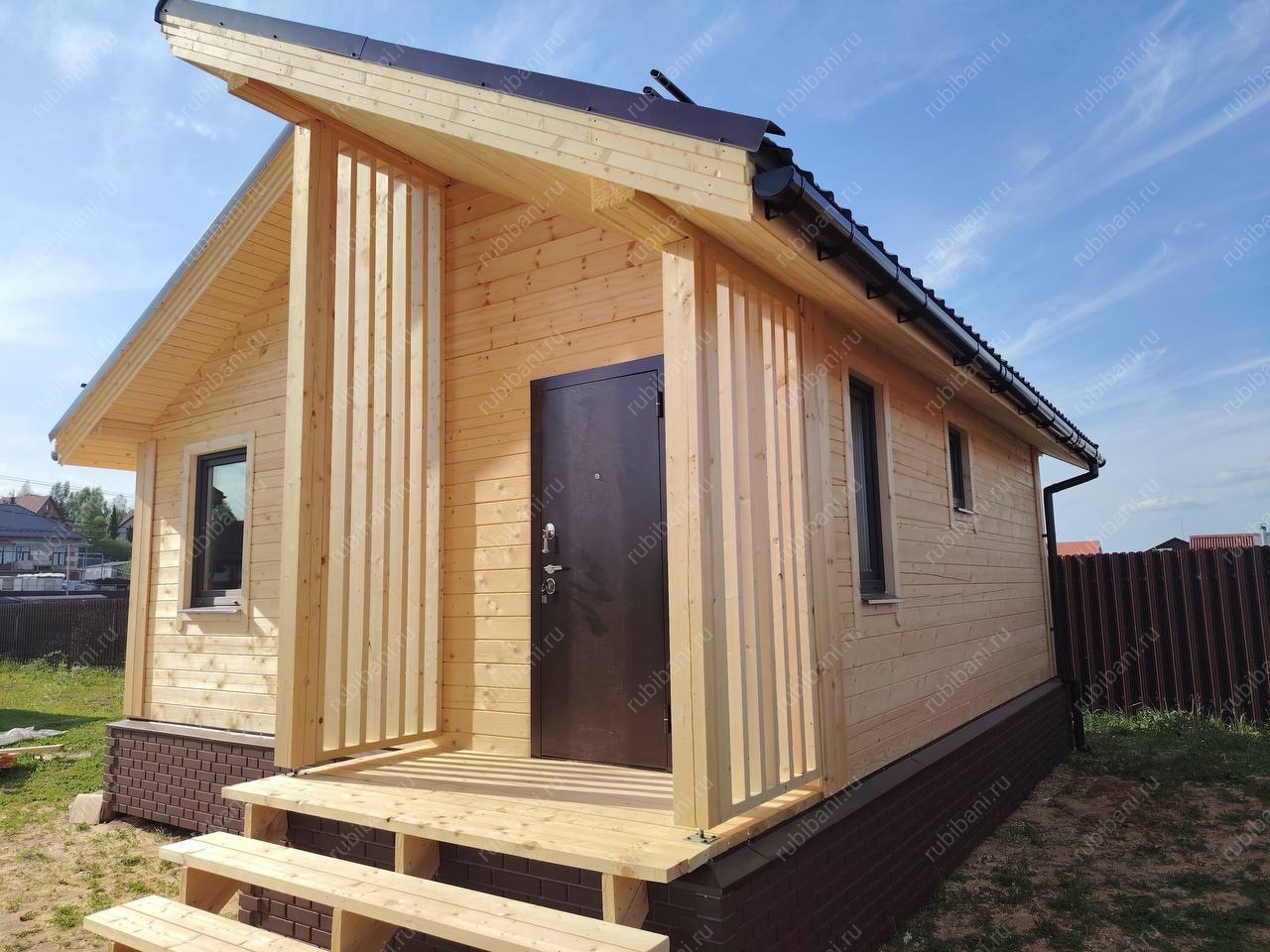 Баня из бруса 6х6 Проект Б-153 — фото 1 Баня из бруса 6х6 Проект Б-153 — фото 1