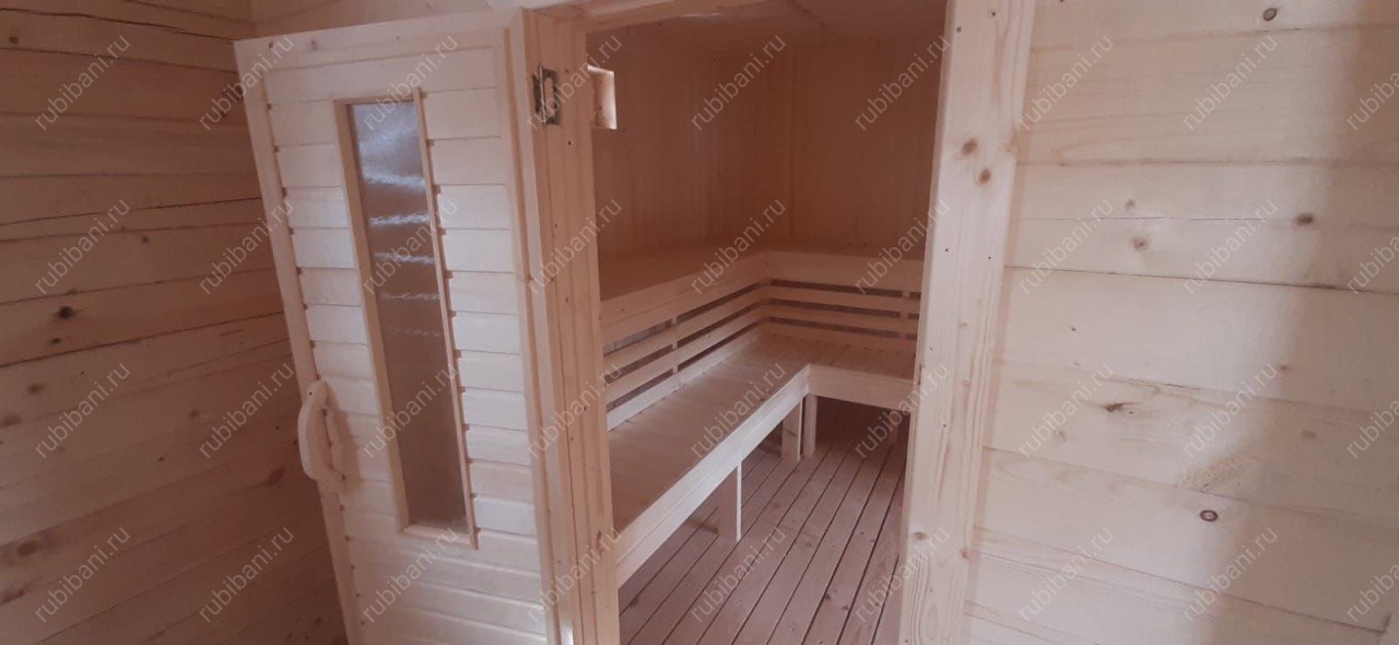 Дом-баня из бруса 6х8 под ключ — фото 5 Дом-баня из бруса 6х8 под ключ — фото 5