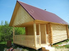Баня 4×3 с террасой, 20 м²