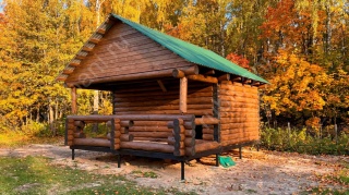 Баня 5 на 5 с беседкой 35 м²