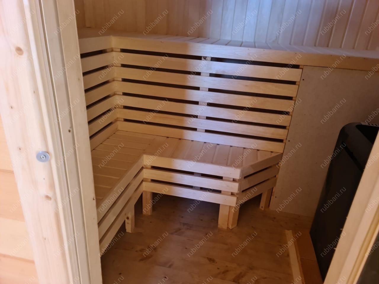 Баня под ключ  7х7 с крыльцом — фото 11 Баня под ключ  7х7 с крыльцом — фото 11