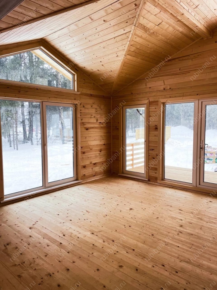 Баня из бруса 7 на 8.5 с террасой — фото 4 Баня из бруса 7 на 8.5 с террасой — фото 4