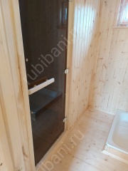 Баня с выносом под веранду 20 м²