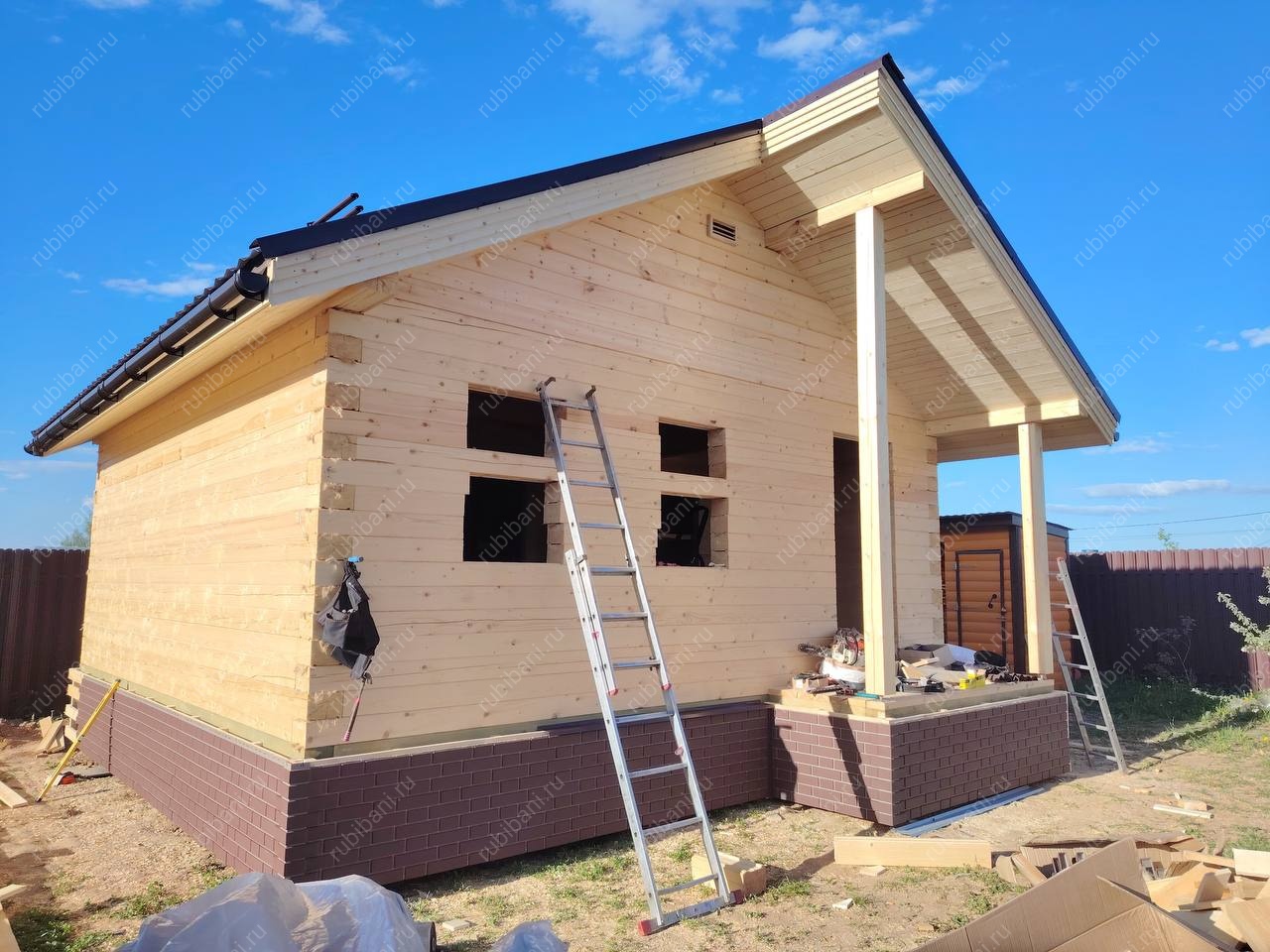 Баня из бруса 6х6 Проект Б-153 — фото 3 Баня из бруса 6х6 Проект Б-153 — фото 3