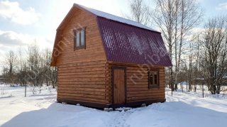 Баня 5 на 5 двухэтажная 25 м²