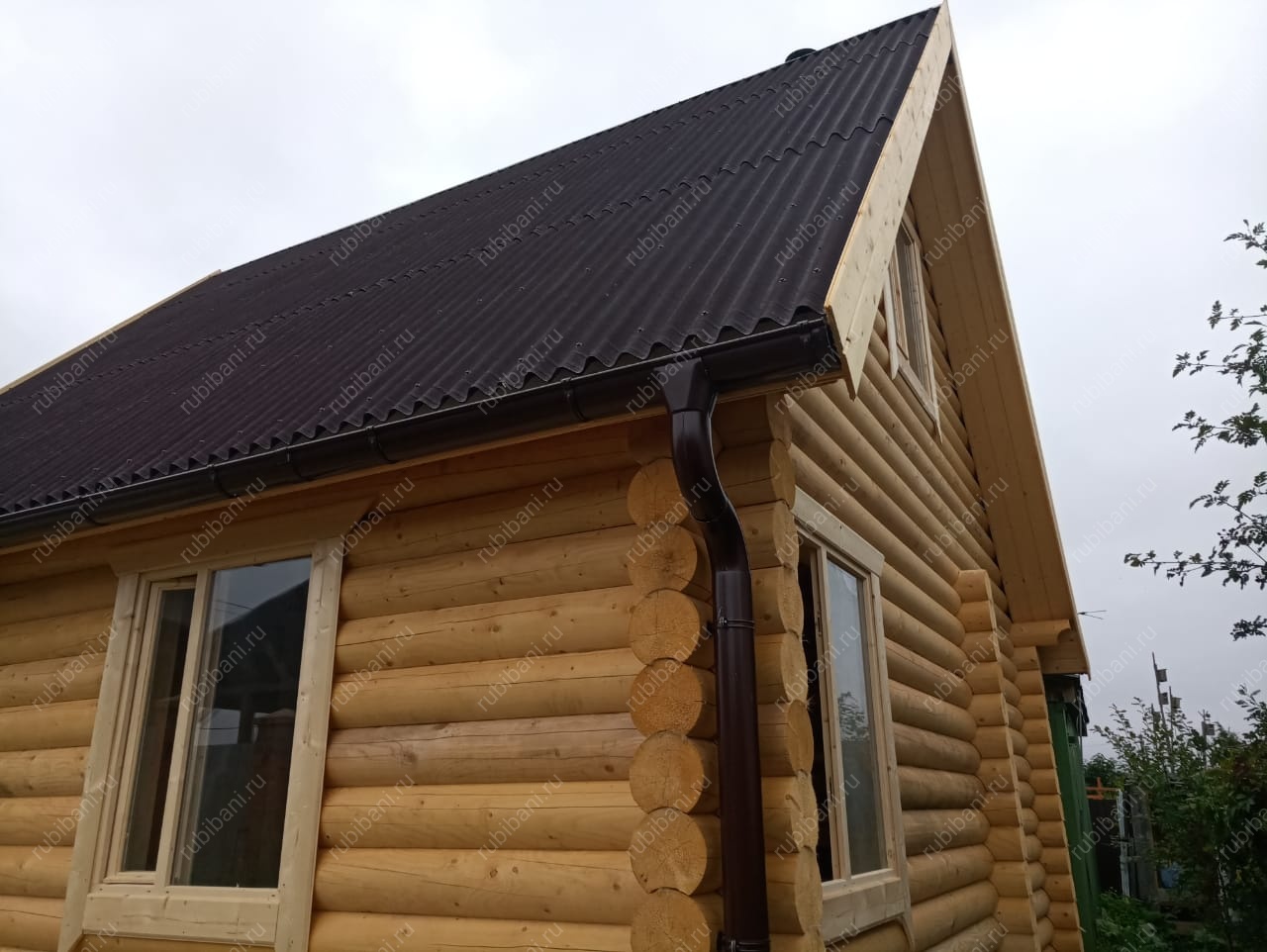 Баня из оцилиндрованного бревна — фото 14 Баня из оцилиндрованного бревна — фото 14