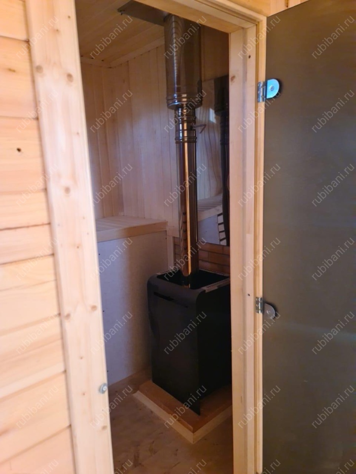 Баня под ключ  7х7 с крыльцом — фото 9 Баня под ключ  7х7 с крыльцом — фото 9