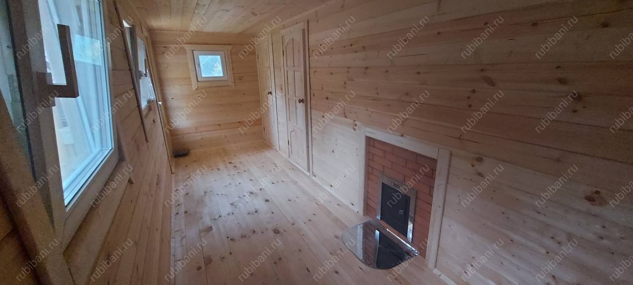 Баня из бруса 6х4 с крыльцом по проекту Б-22 — фото 5 Баня из бруса 6х4 с крыльцом по проекту Б-22 — фото 5