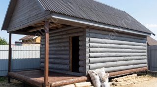 Баня 5×3 с террасой, 25 м²