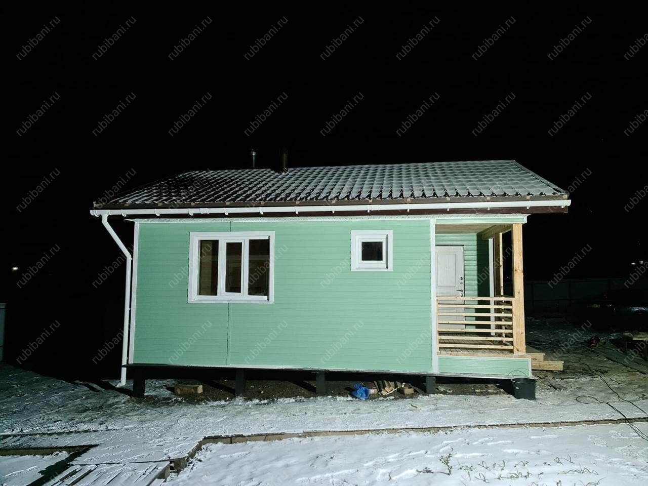 Баня из бруса 6х8 Проект Б-81 — фото 7 Баня из бруса 6х8 Проект Б-81 — фото 7