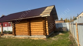 Баня 5×8 с террасой, 25 м² Баня 5×8 с террасой, 25 м²