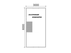 Баня 4 на 6 с комнатой отдыха (БН-18) 24 м²