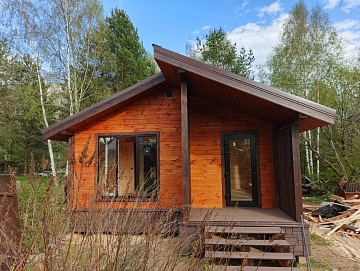 Баня из бруса 6 на 6 с печью под ключ по проекту Б-153