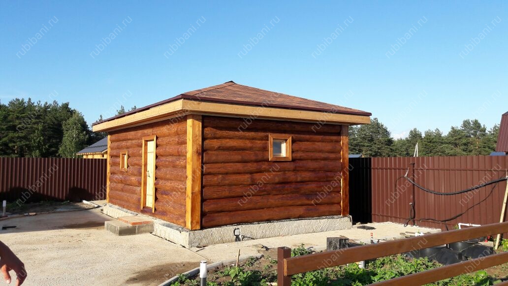 Баня 6 на 6, сруб в лапу — фото 3 Баня 6 на 6, сруб в лапу — фото 3