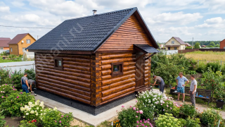 Баня 4×5 м, 20 м²