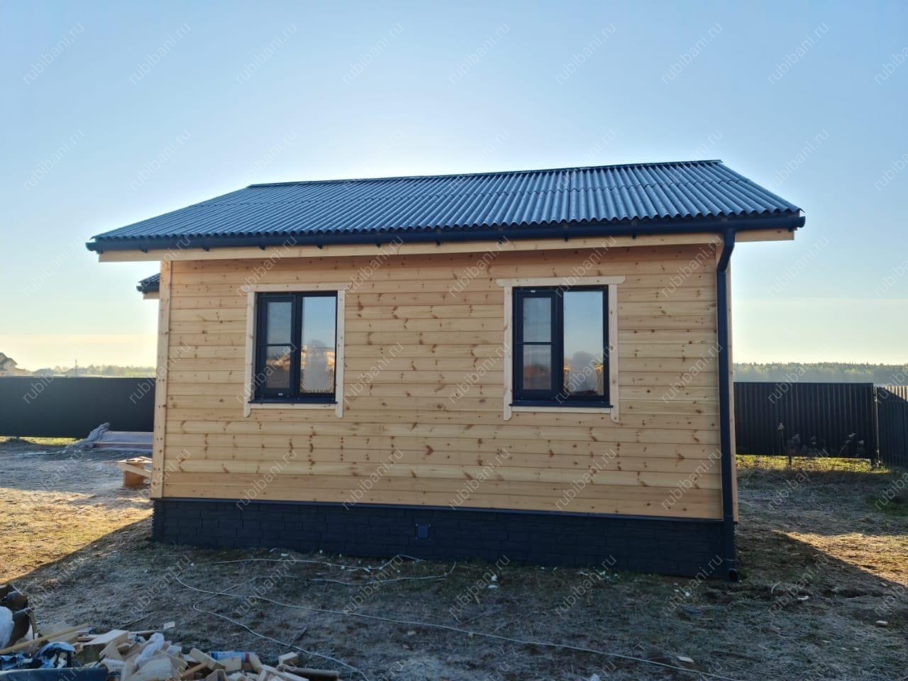 Баня под ключ  7х7 с крыльцом — фото 2 Баня под ключ  7х7 с крыльцом — фото 2