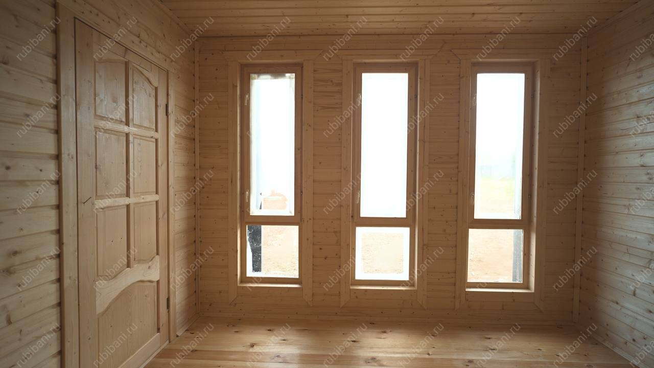 Баня из бруса 5 на 8 с террасой по проекту Б - 144 — фото 13 Баня из бруса 5 на 8 с террасой по проекту Б - 144 — фото 13